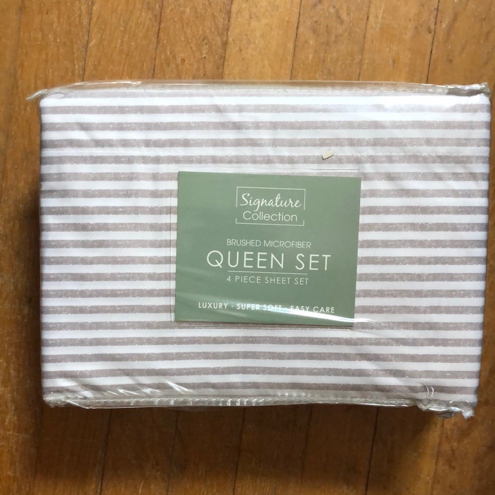 New: Brushed Microfiber Queen Sheet Set